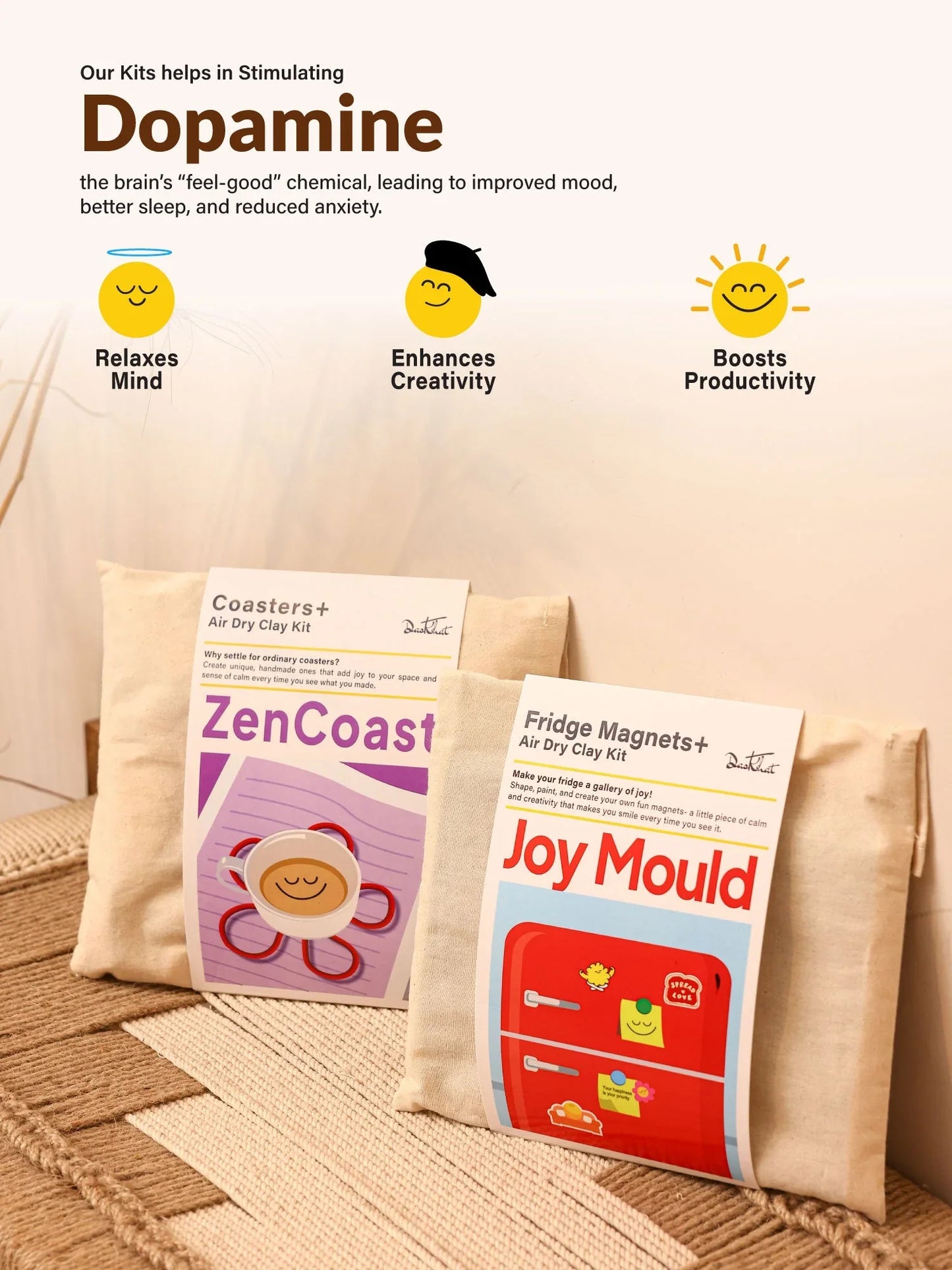 DIY Clay Coaster Kit by Dastkhat - Jaiman Toys