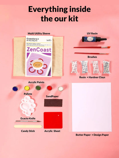 DIY Clay Coaster Kit by Dastkhat - Jaiman Toys