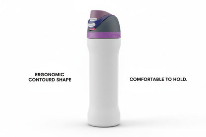 Owala FreeSip 710 ml (24 oz) Insulated Stainless Steel Water Bottle with Push-Button Lid, Built-In Straw, Leak-Proof Lock and Carry Loop