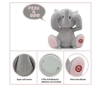 Peek-A-Boo Manny Elephant – Interactive Musical Plush Toy for Toddlers