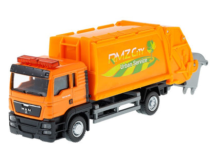 RMZ City 1:64 MAN TGS Urban Service Garbage Truck Die-Cast Model – Orange