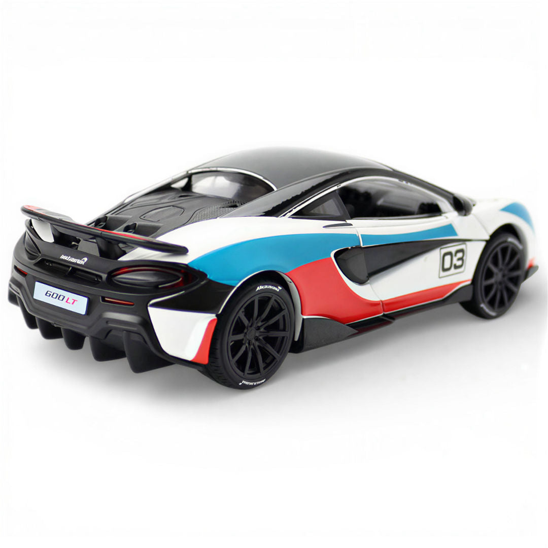 RMZ Hobby 1:32 Mclaren 600LT Diecast Car Model -White With Openable doors ,Sound & Light-(664994)
