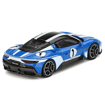 BBR Models 1:64 Maserati MC20 1  Die-Cast Model Car – Blue Racing Edition Collectible Sports Car Miniature for Collectors & Display