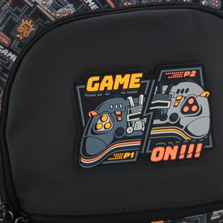 Smiggle Gaming Backpack for Kids (42cm) – Game On School Bag with Padded Front Pocket & Multiple Compartments
