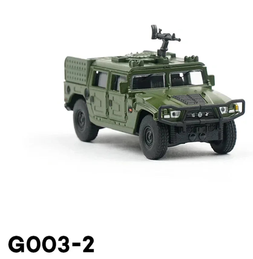 XCARTOYS 1:64 Dongfeng Mengshi Airborne Assault Vehicle | Military Green | G003-2