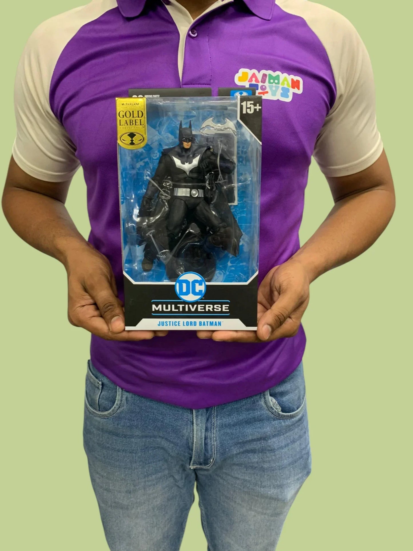 McFarlane Toys – DC Multiverse Lord Batman (Justice Lords) Gold Label 7-Inch Action Figure - Jaiman Toys