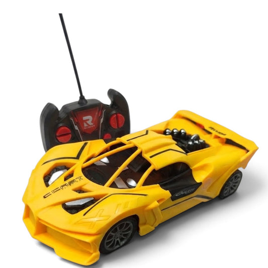 Joy Junction 1:20 Scale Ground X 1971 High-Speed Remote Control Racing Car with LED Lights & Handheld Controller for Kids With 2 Colour Variants