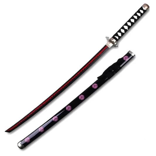 One Piece Roronoa Zoro Shusui Sword – Wooden Katana with Plastic Scabbard & Light Effect | Anime Cosplay Samurai Sword 104cm