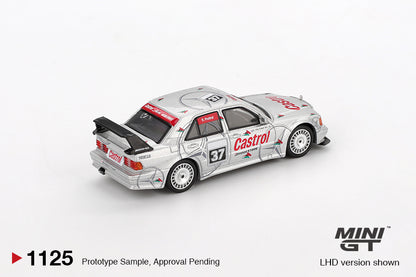 MINI GT 1:64 (Blister Pack) Mercedes-Benz 190E Evolution II #37 Castrol Diecast Racing Car – 1995 SE Asia Touring Car Championship