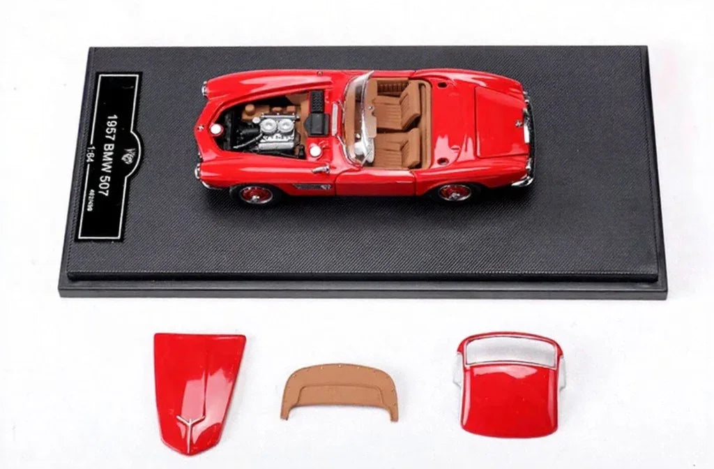 GFCC 1:64 Scale For BMW 507 Hardtop Convertible Roadster 1957 Red Diecast Car Model - Jaiman Toys