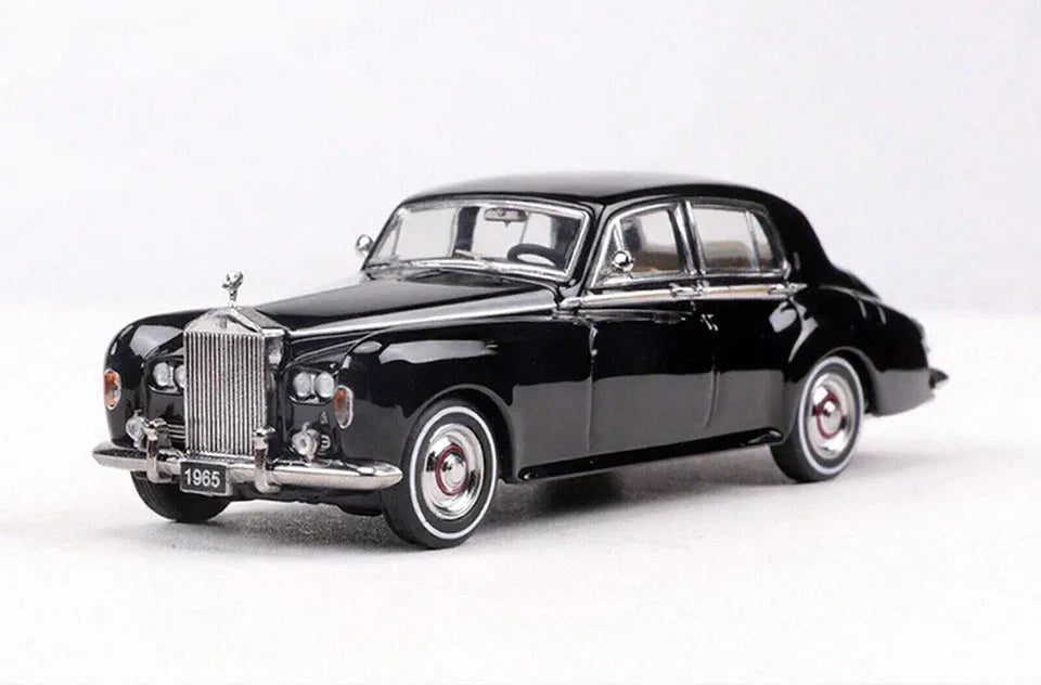 GFCC 1:64 Scale 1965 Rolls-Royce Silver Cloud III Black Diecast Car Model - Jaiman Toys