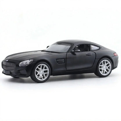 Maisto 1:24 Mercedes-Benz AMG GT Matte Black – Licensed Diecast Model Car with Acrylic Display Case