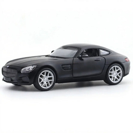 Maisto 1:24 Mercedes-Benz AMG GT Matte Black – Licensed Diecast Model Car with Acrylic Display Case