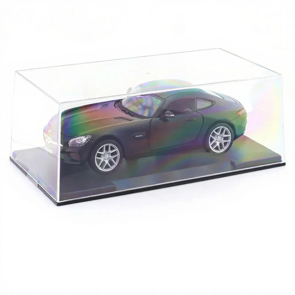 Maisto 1:24 Mercedes-Benz AMG GT Matte Black – Licensed Diecast Model Car with Acrylic Display Case