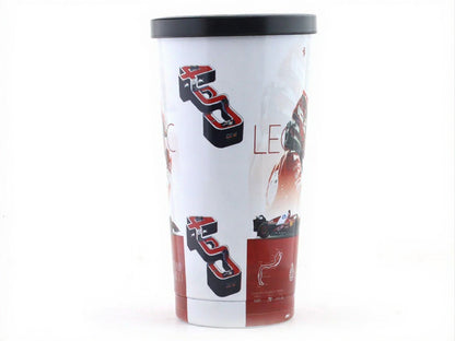Charles Leclerc Monaco Grand Prix F1 Inspired Tumbler Cup with Lid 500ML – Formula Racing Theme Drink Cup for F1 Fans