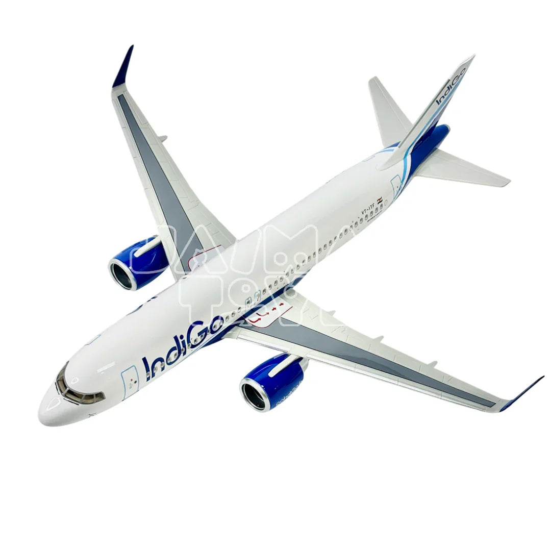 Diecast Aeroplane Display Display Model Airplane: Indigo A320 46 cm - Jaiman Toys