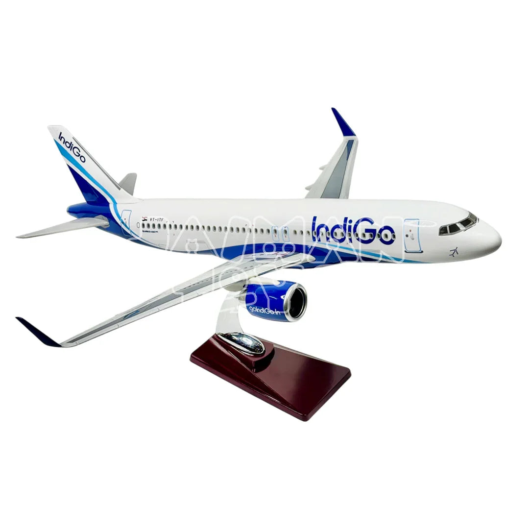 Diecast Aeroplane Display Display Model Airplane: Indigo A320 46 cm - Jaiman Toys
