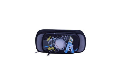 Baseball Pencil Case – Sports Pencil Pouch with Large Main & Front Pocket