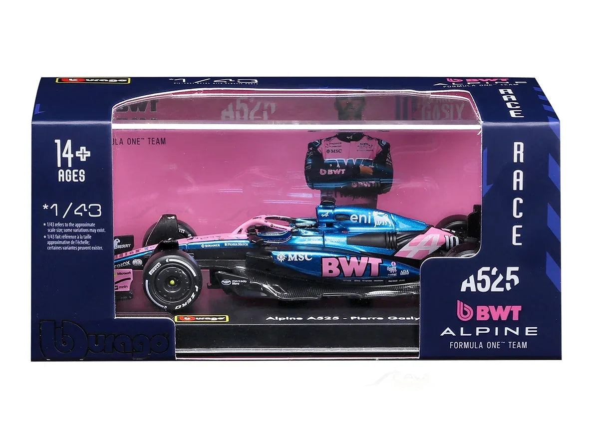 Bburago 1:43 BWT Alpine A525 #10 Pierre Gasly Monaco GP 2025