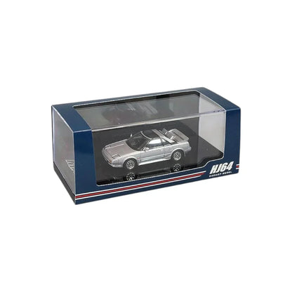 Hoda Japan 1:64 TOYOTA MR2 1600G-LIMITED SUPER CHARGER 1988 T Bar Roof Metalic Silver HJ643056AGM Diecast Car Model - Jaiman Toys