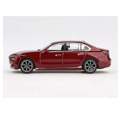 MINI GT BMW i7 xDrive60 – Aventurin Red Metallic – 1:64 Diecast Model - Jaiman Toys