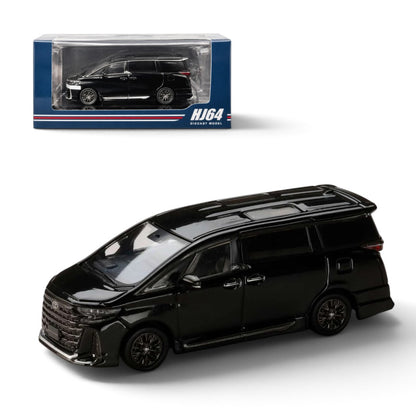 Hobby Japan 1:64 Toyota Vellfire Z Premier Hybrid (H40W) Genuine Options Black Die-Cast Model | HJ642077CBK