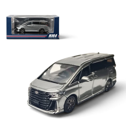 Hobby Japan 1:64 Toyota Vellfire Z Premier Hybrid (H40W) Genuine Options Precious Metal Die-Cast Model – Precious Metal | HJ642077CGM