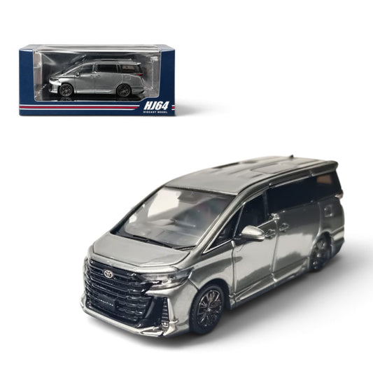 Hobby Japan 1:64 Toyota Vellfire Z Premier Hybrid (H40W) Genuine Options Precious Metal Die-Cast Model – Precious Metal | HJ642077CGM