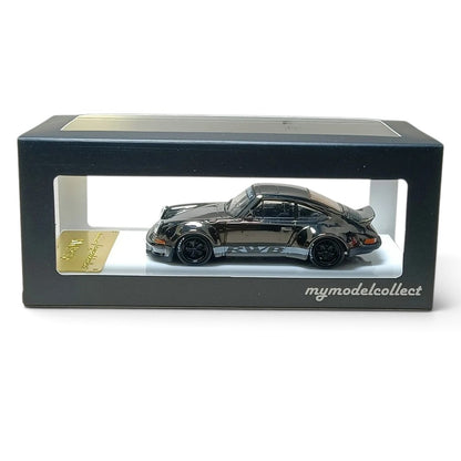 My Model Collect 1:64 Porsche RWB 930 Ducktail Chrome Gunmetal Black Die-Cast Car – MC640002V
