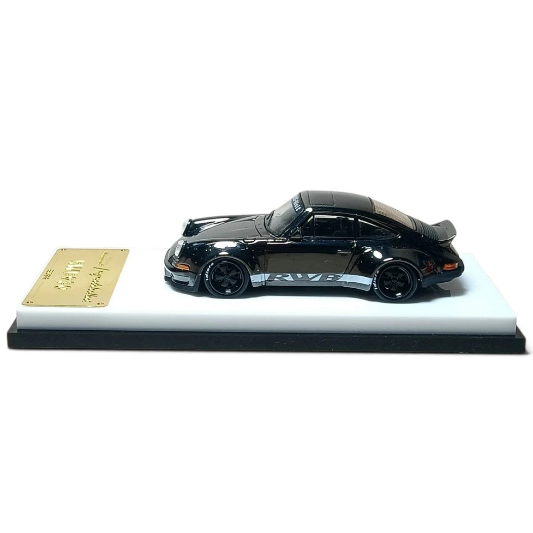 My Model Collect 1:64 Porsche RWB 930 Ducktail Chrome Gunmetal Black Die-Cast Car – MC640002V