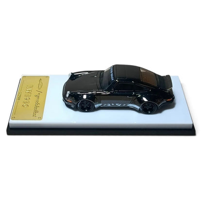 My Model Collect 1:64 Porsche RWB 930 Ducktail Chrome Gunmetal Black Die-Cast Car – MC640002V