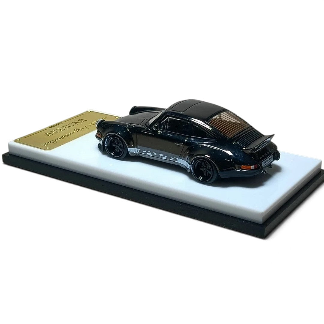My Model Collect 1:64 Porsche RWB 930 Ducktail Chrome Gunmetal Black Die-Cast Car – MC640002V