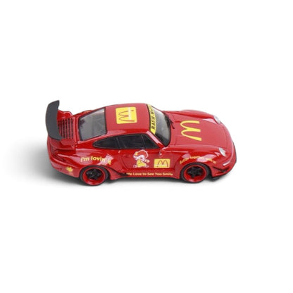 DECODE 1:64 Porsche 911 RWB 993 McDonald’s Livery Die-Cast Model Car – DE6417009