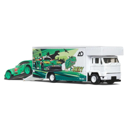 Hot Wheels 1:64 Premium Team Transport Porsche 911 GT3 R (992) Rexy & Fleet Flyer – #97