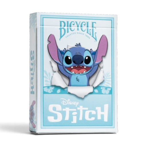 Bicycle Disney Stitch Playing Cards – Collectible Poker Size Deck with Stitch & Angel, Air-Cushion Finish