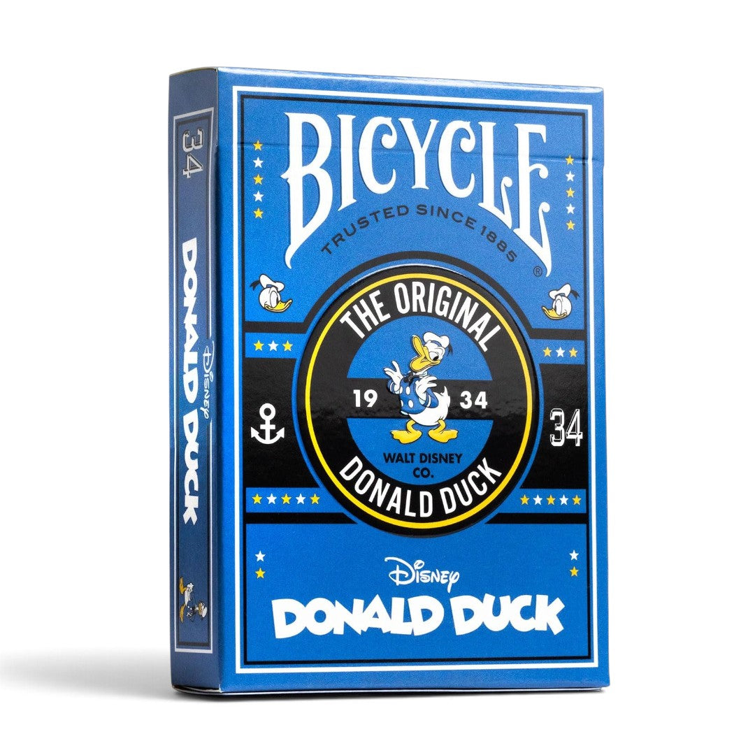 Bicycle Disney Classic Donald Duck Playing Cards – Collectible Blue Deck with Air-Cushion Finish