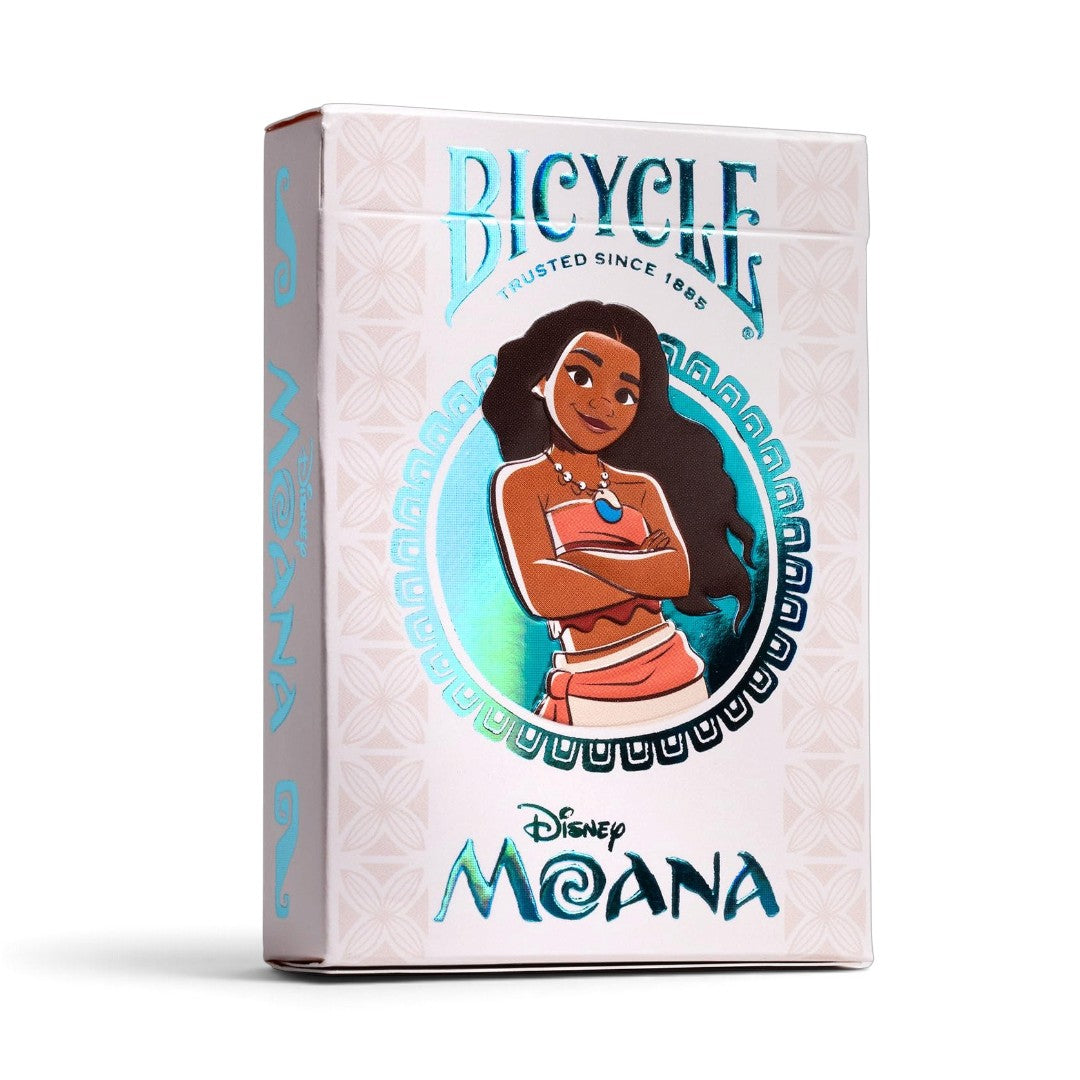 Bicycle Disney Moana Playing Cards – Poker Size Deck with Air-Cushion Finish & Foil Tuck Box