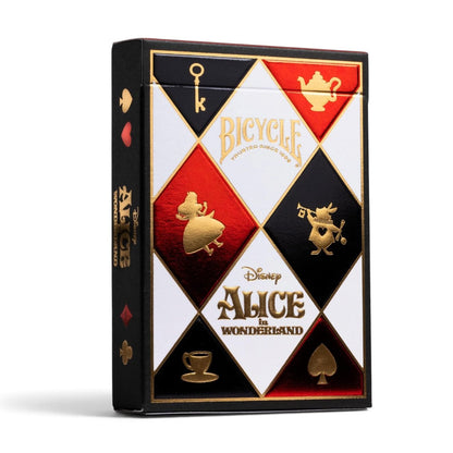 Bicycle Disney Alice in Wonderland Playing Cards – Collectible Deck with Air-Cushion Finish & Gold Foil Box