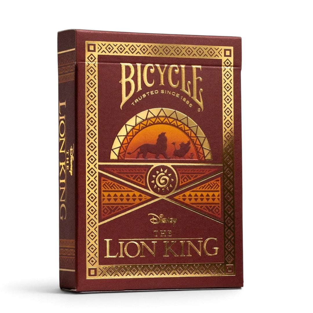 Bicycle Disney The Lion King Playing Cards – Gold Foil Collectible Poker Deck with Air-Cushion Finish