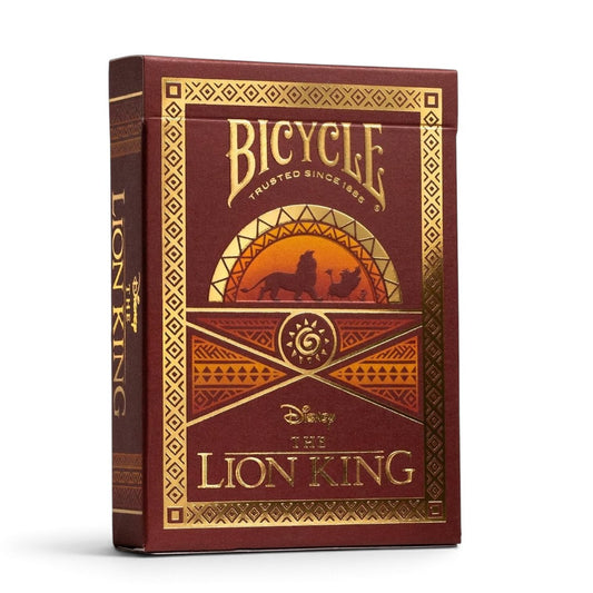 Bicycle Disney The Lion King Playing Cards – Gold Foil Collectible Poker Deck with Air-Cushion Finish