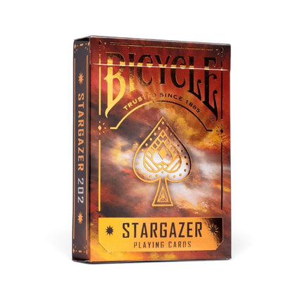 Bicycle Stargazer 202 Playing Cards – Space-Themed Deck with Orange Foil Box & Air-Cushion Finish