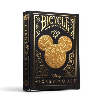 Bicycle Disney Mickey Mouse Black & Gold Playing Cards – Metalluxe Foil Deck