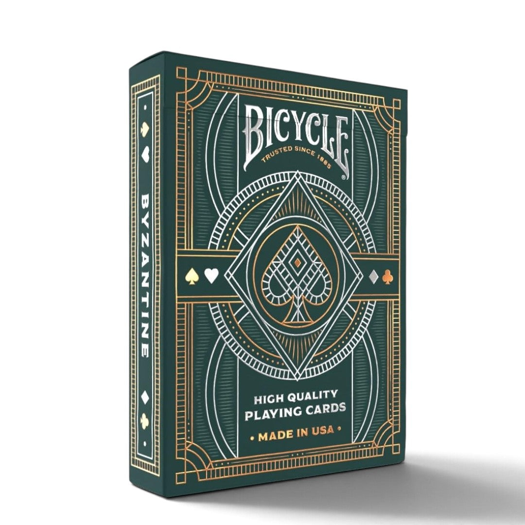 Bicycle Byzantine Playing Cards – Poker Deck with Gold & Silver Foil Tuck Box