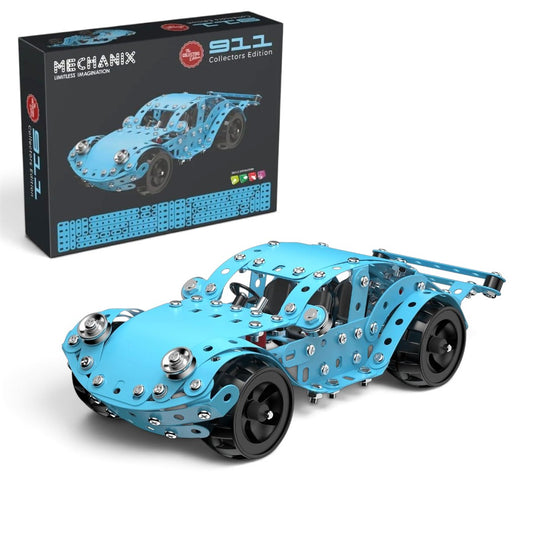 Zephyr Mechanix 911 Collector’s Edition – 320-Piece Metal Sports Car Model Building Kit, Ages 8+