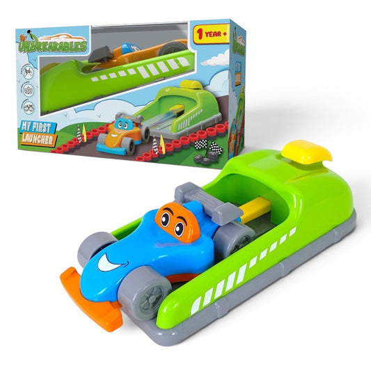 Zephyr The Unbreakables My First Launcher – Push-Button Toy Car & Launcher Set, Ages 1+
