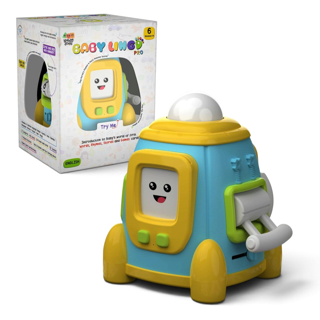 Zephyr Baby Lingo Pro English–Hindi Talking Flash Card Learning Toy, 6 Months+