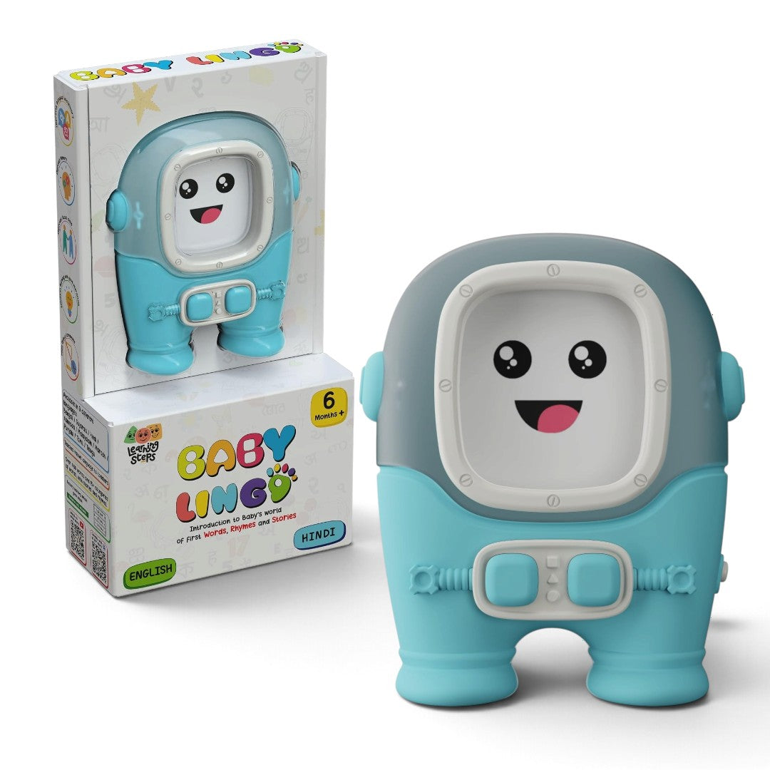 Zephyr Baby Lingo English–Hindi Talking Flash Card Toy with Lights & Music, 6 Months+