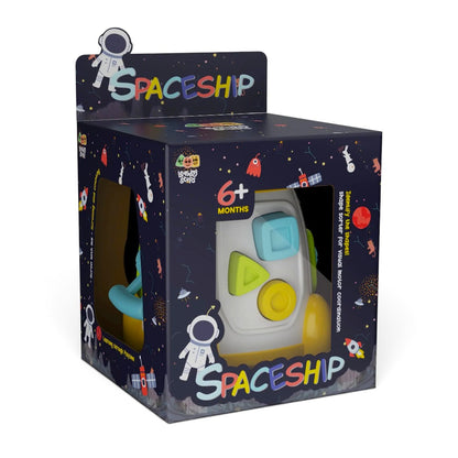 Zephyr Learning Steps Spaceship Shape Sorter Baby Activity Toy, 6 Months+