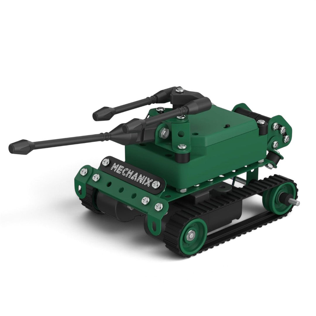 Zephyr Mechanix RC Tank – 150-Piece Remote Control STEM Building Kit, Ages 8+