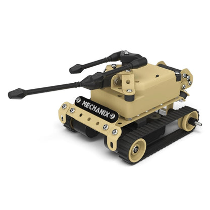 Zephyr Mechanix RC Tank Desert – 150-Piece Remote Control STEM Building Kit, Ages 8+